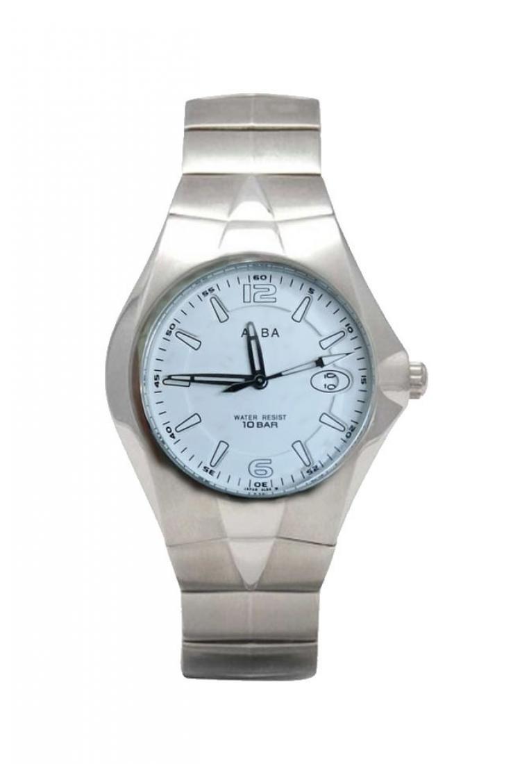 Alba Jam Tangan Pria Alba Original Garansi Resmi AXDM09 Strap Stainless Steel Silver