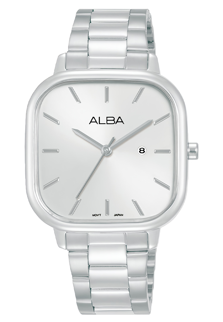 Alba Jam Tangan Analog Wanita Silver White Dial Stainless Steel - AH7BZ5X1