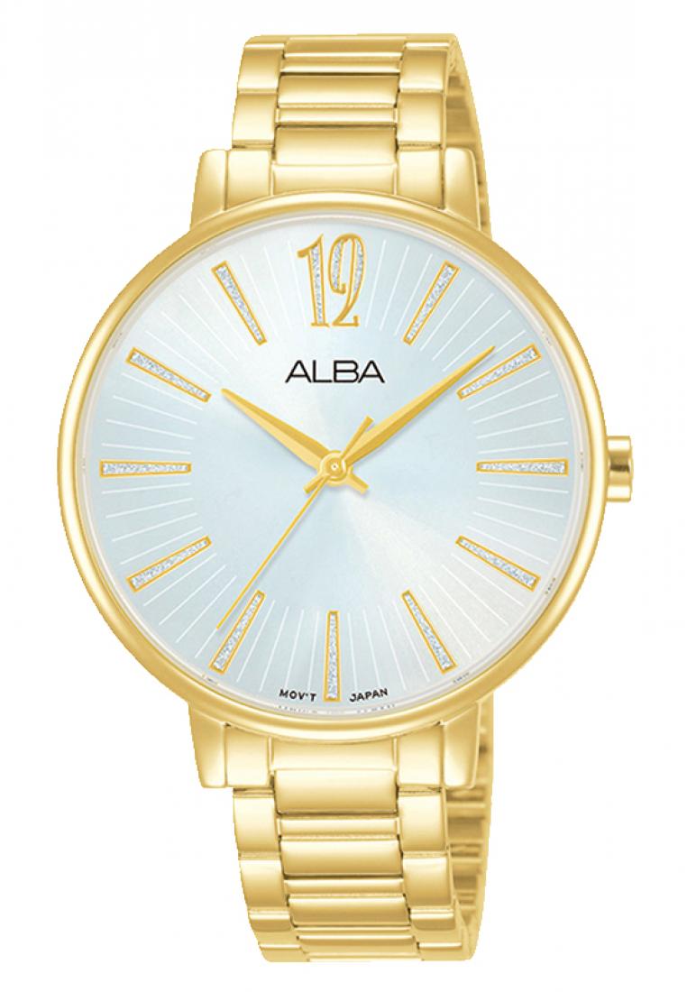Alba Jam Tangan Wanita Alba Original Garansi Resmi AH8752 AH8752X1 Strap Stainless Steel Gold Emas