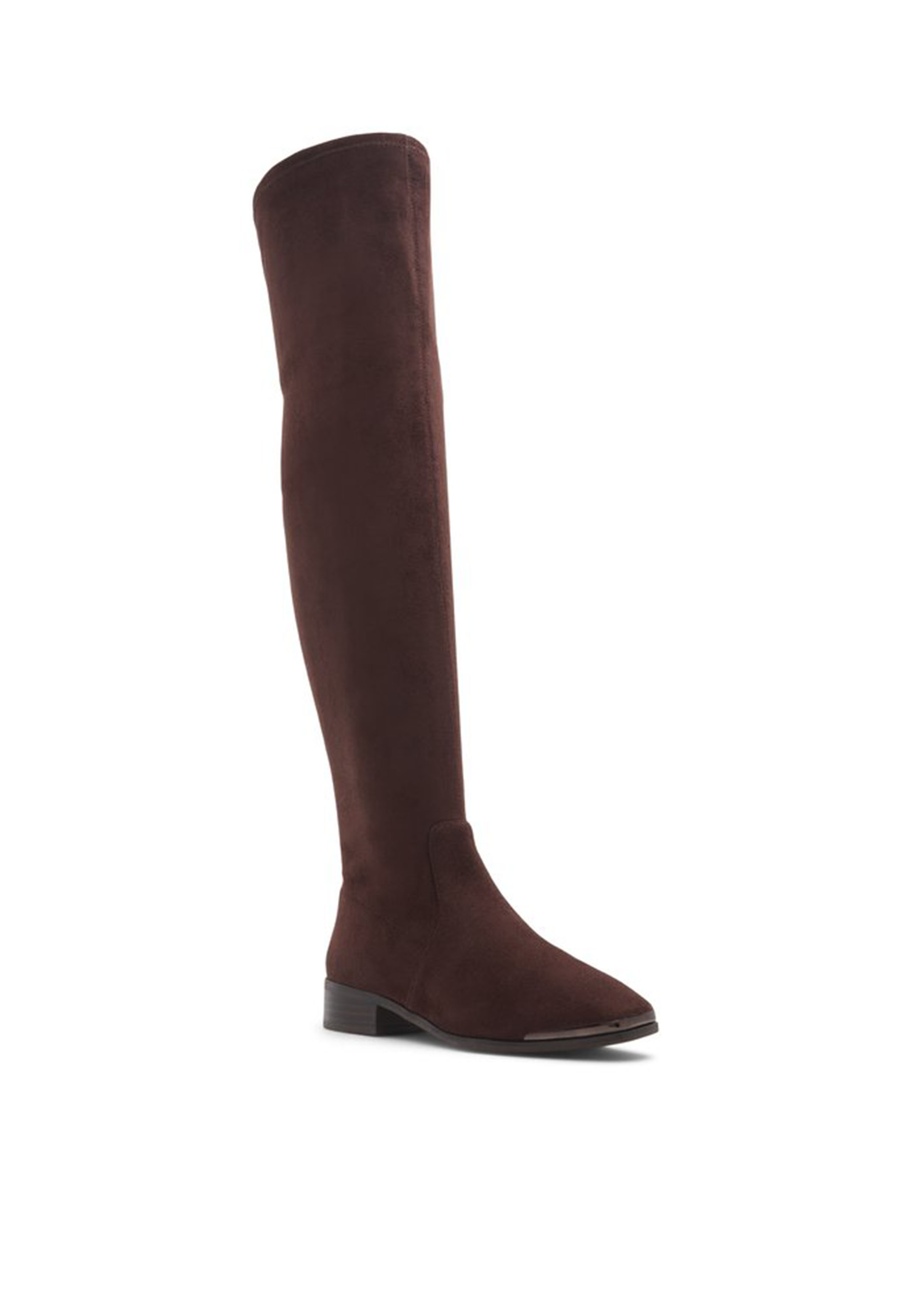 aldo brown over the knee boots