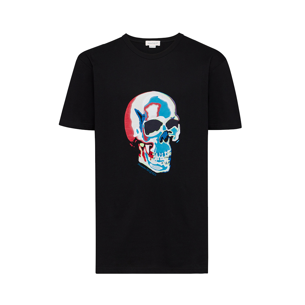 Alexander McQueen Solarised Skull T-Shirt Black