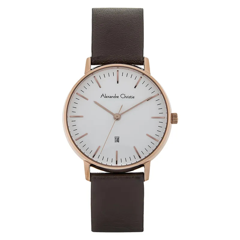 Alexandre Christie Jam Tangan Pria Alexandre Christie AC 8420 MD LRGSL Leather Strap
