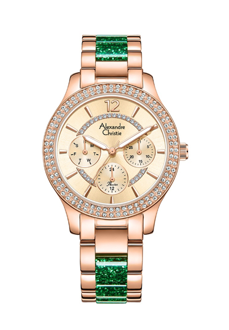 ALEXANDRE CHRISTIE AC 2914 ROSEGOLD GREEN DIAMOND BFBRGLNGN