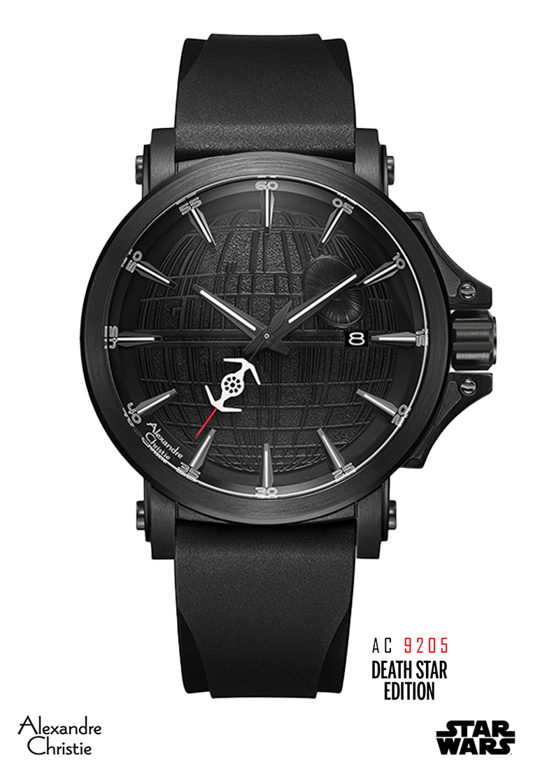 Alexandre Christie Star Wars Death Star Limited Edition Gift Set Automatic Men Black & White Dial Bl