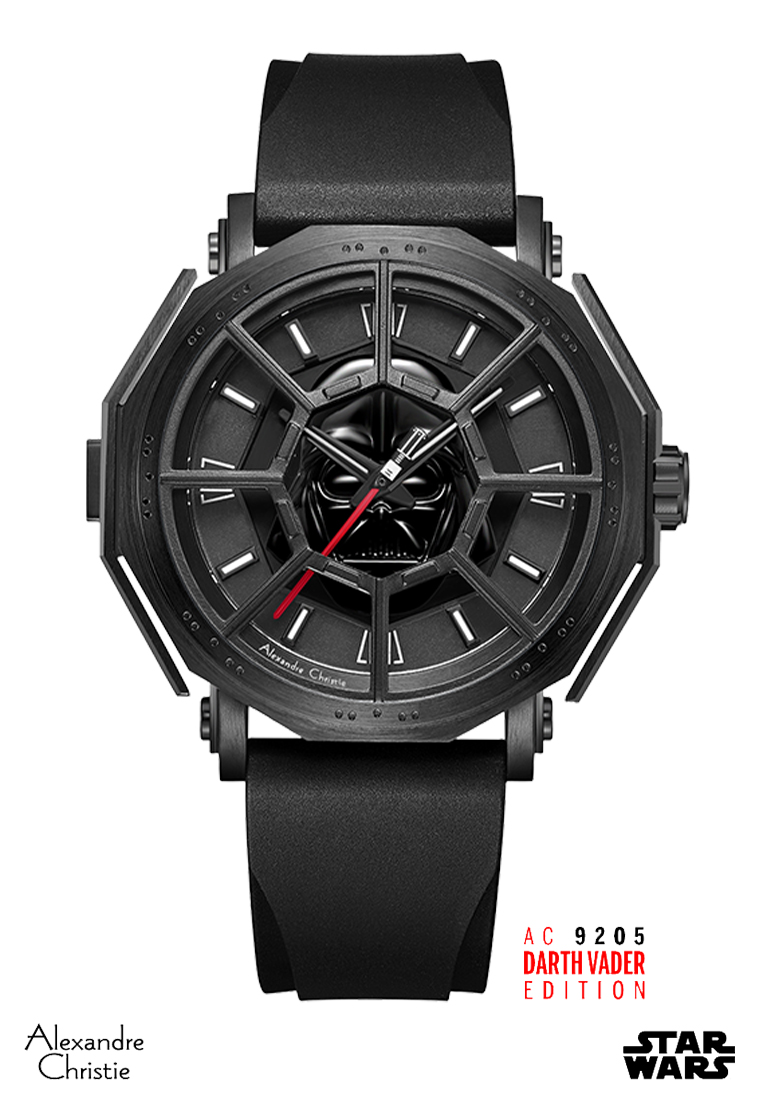 Alexandre Christie Star Wars Darth Vader Limited Edition Gift Set Men Black & White Dial Open Case S