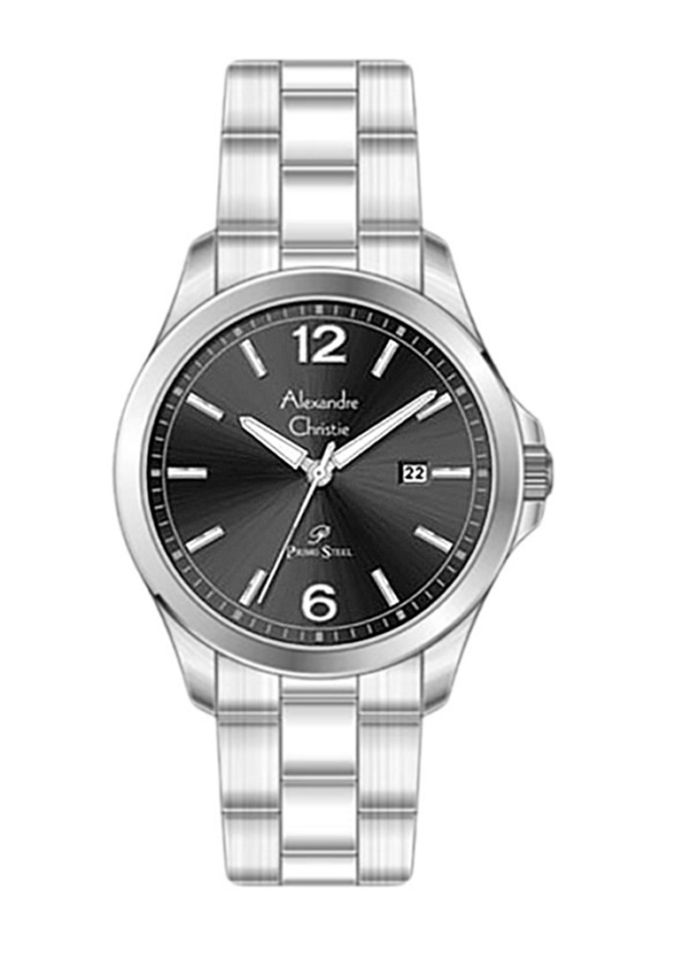 ALEXANDRE CHRISTIE AC 1029 SILVER BLACK LADY STEEL LDBSSBA