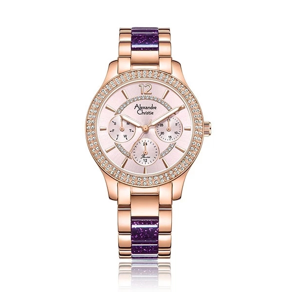 Alexandre Christie Jam Tangan Wanita Alexandre Christie AC 2914 BF BRGLPPU Women Stainless Steel