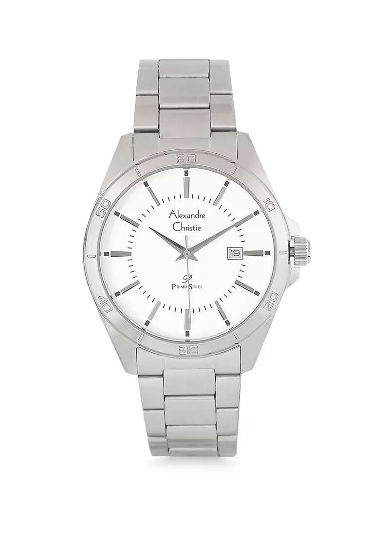 Alexandre Christie Jam Tangan Pria Alexandre Christie Primo Steel AC 1011 MD BSSSLBA Stainless Steel