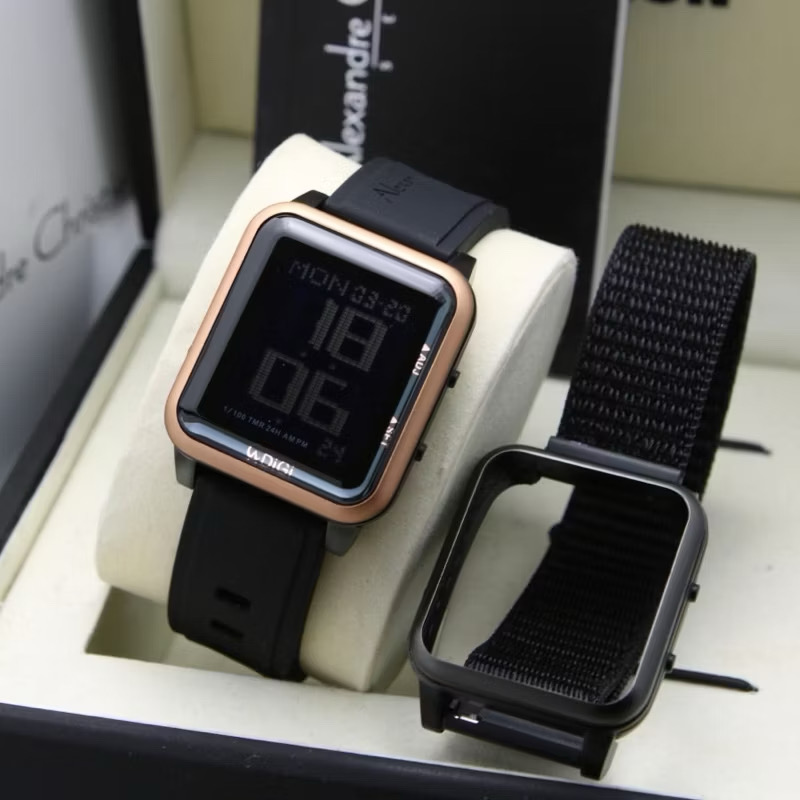 Alexandre Christie Jam Tangan Alexandre Christie Digital AC 9344 MH RREBA Rubber Strap