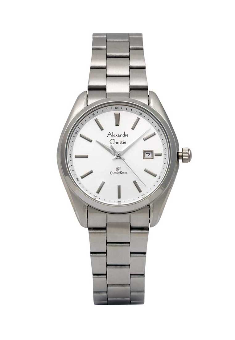 Alexandre Christie Jam Tangan Wanita - Silver - Stainless Steel - 8656 LDBSSSL