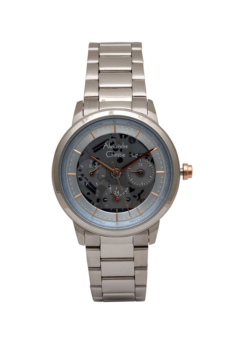 Alexandre Christie Jam Tangan Wanita - Silver Light Blue - Stainless Steel - 2A10 BFBSSLB