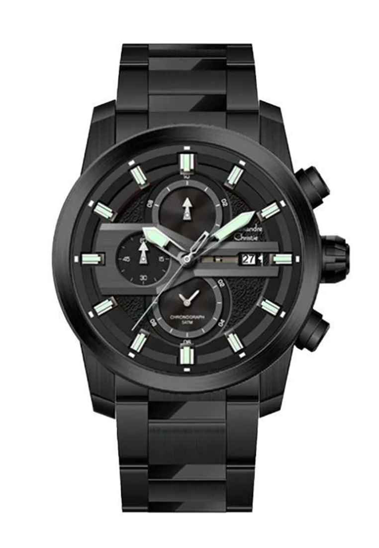 Alexandre Christie AC 6562 Full Black Steel MCBIPBASL