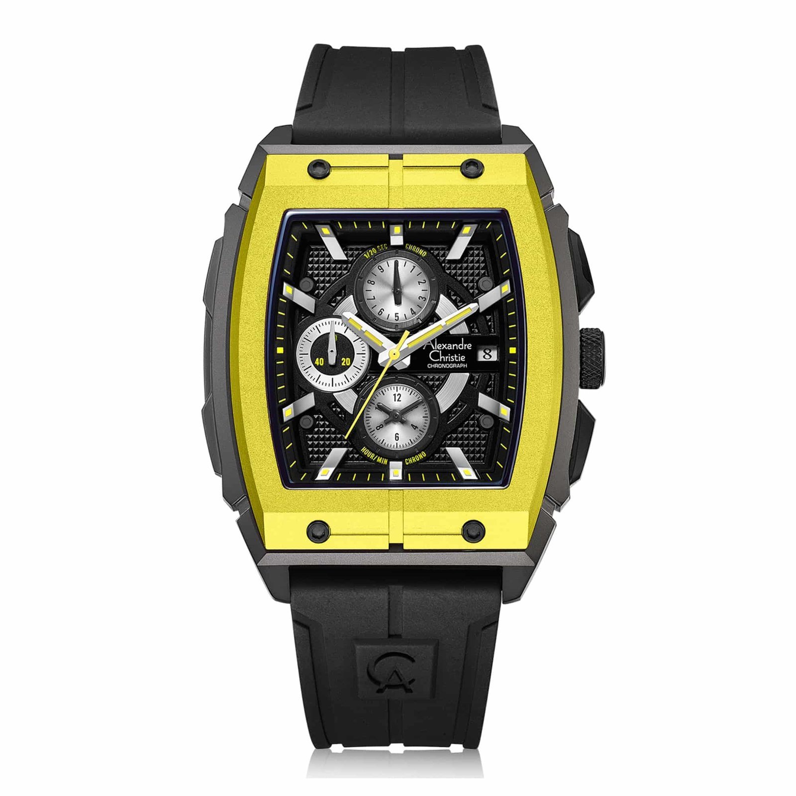 Alexandre Christie Jam Tangan Pria Alexandre Christie AC 6598 MC RIPBAYL Men Rubber Strap