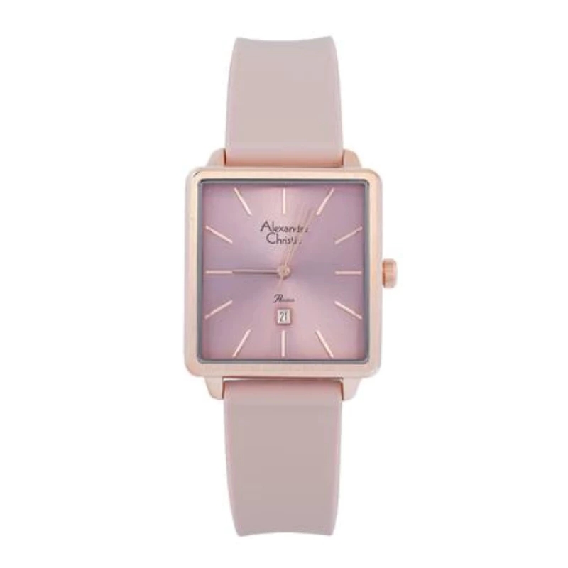 Alexandre Christie Jam Tangan Wanita Alexandre Christie AC 2810 LD LRGLP  Women Rubber Strap