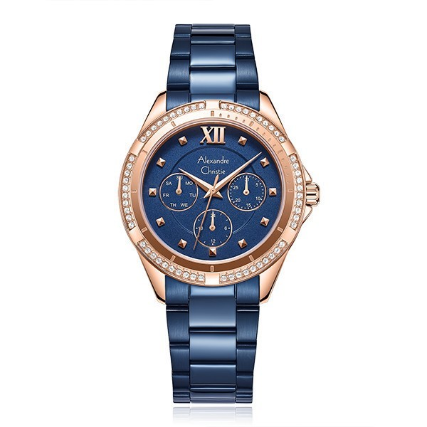 Alexandre Christie Jam Tangan Wanita Alexandre Christie Multifunction AC 2644 BF BURBU Women  Stainl