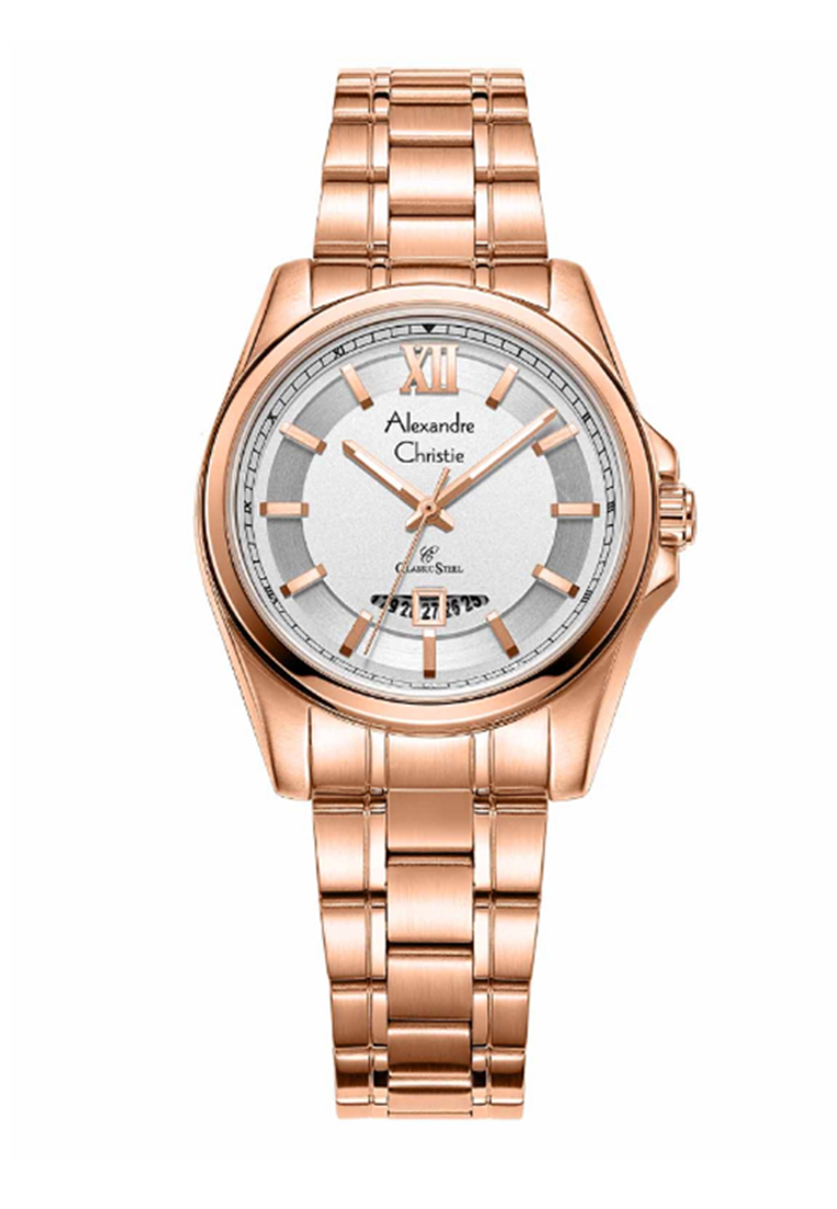 ALEXANDRE CHRISTIE AC 8659 ROSEGOLD WHITE LADY LDBRGSL