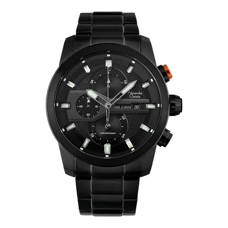 Alexandre Christie Jam Tangan Pria Alexandre Christie Chronograph AC 6562 MC BIPBA Men Stainless Ste