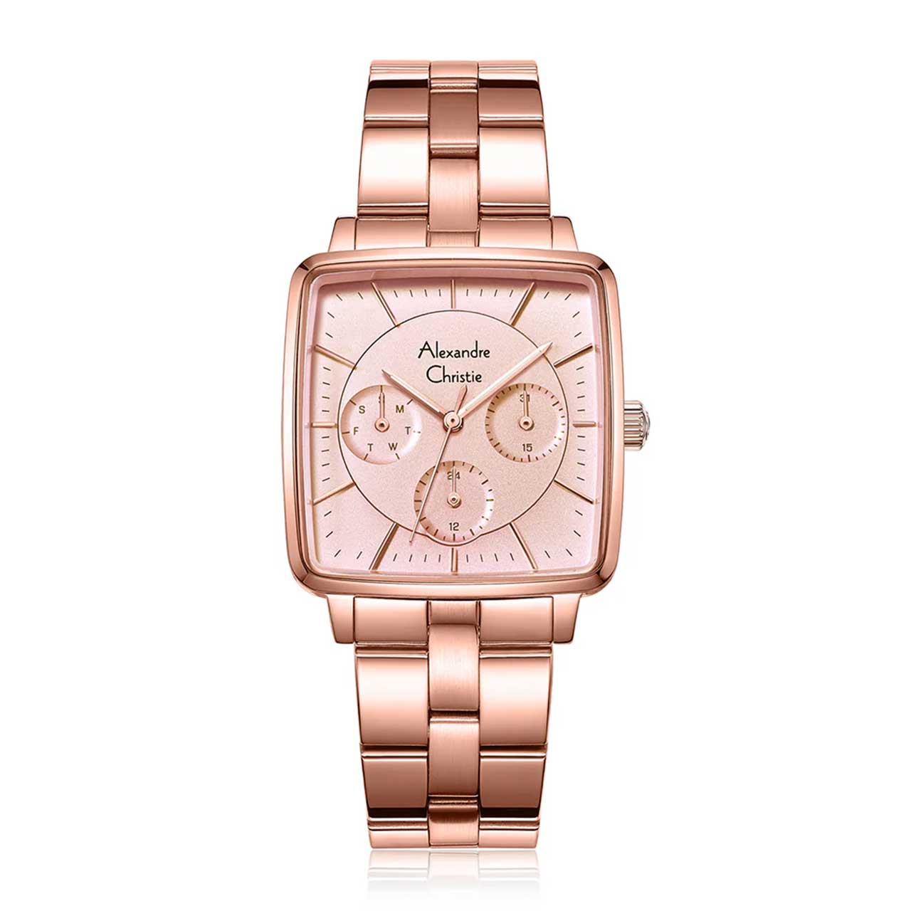 Alexandre Christie Jam Tangan Wanita - Rosegold - Stainless Steel - 5003 BFBRGLK