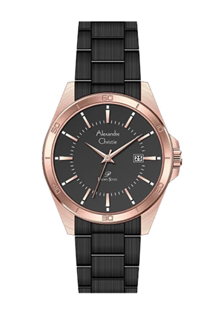 ALEXANDRE CHRISTIE AC 1011 ROSEGOLD BLACK MAN MDBBRBA