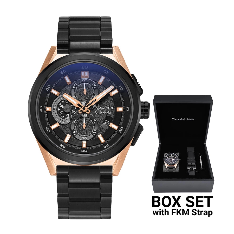 Alexandre Christie Jam Tangan Pria Alexandre Christie Chronograph AC 6654 MC BBRBA
