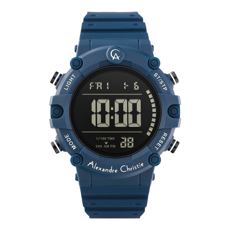 Alexandre Christie Jam Tangan Pria Alexandre Christie AC 9386 MH RIPBABU Men Rubber Strap