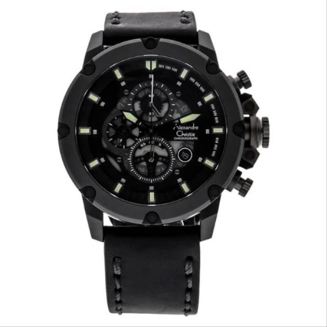 Alexandre Christie Jam Tangan Pria Alexandre Christie AC 6564 MC LIPBA Leather Stap