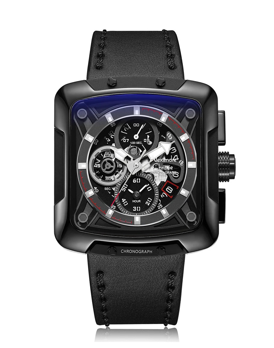 Alexandre Christie Jam Tangan Pria AC3030 Strap Leather