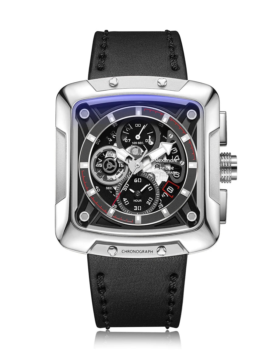 Alexandre Christie Jam Tangan Pria AC3030 Strap Leather