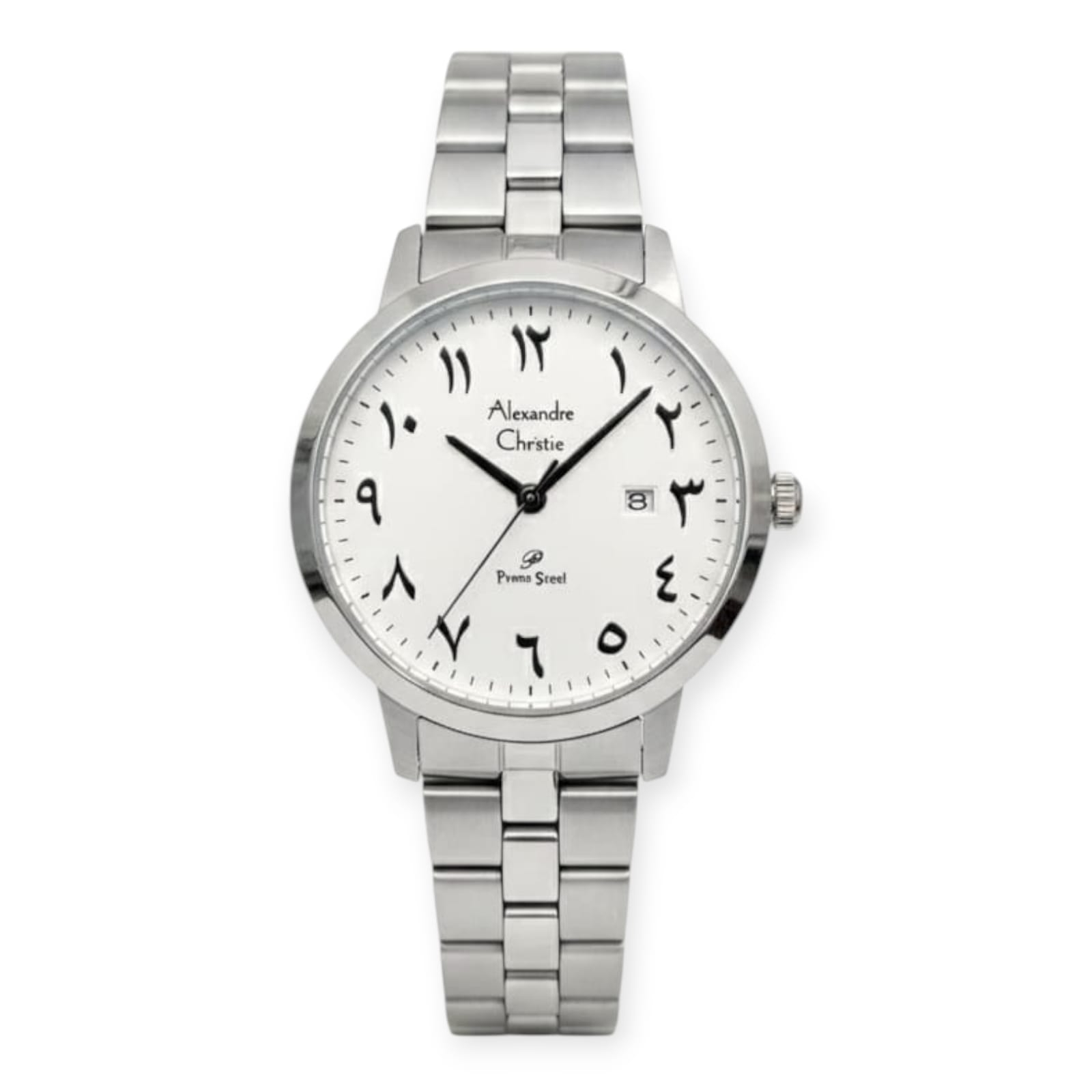 Alexandre Christie 1007 Silver Arabic Dial Cowok