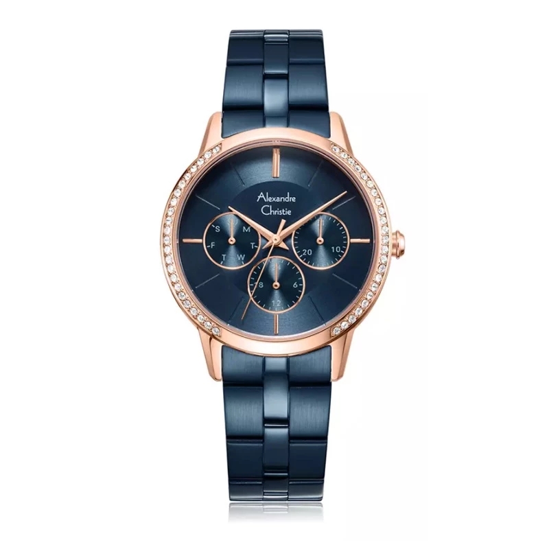 Alexandre Christie Jam Tangan Wanita Alexandre Christie AC 2988 BF BURBU Women Stainless Steel