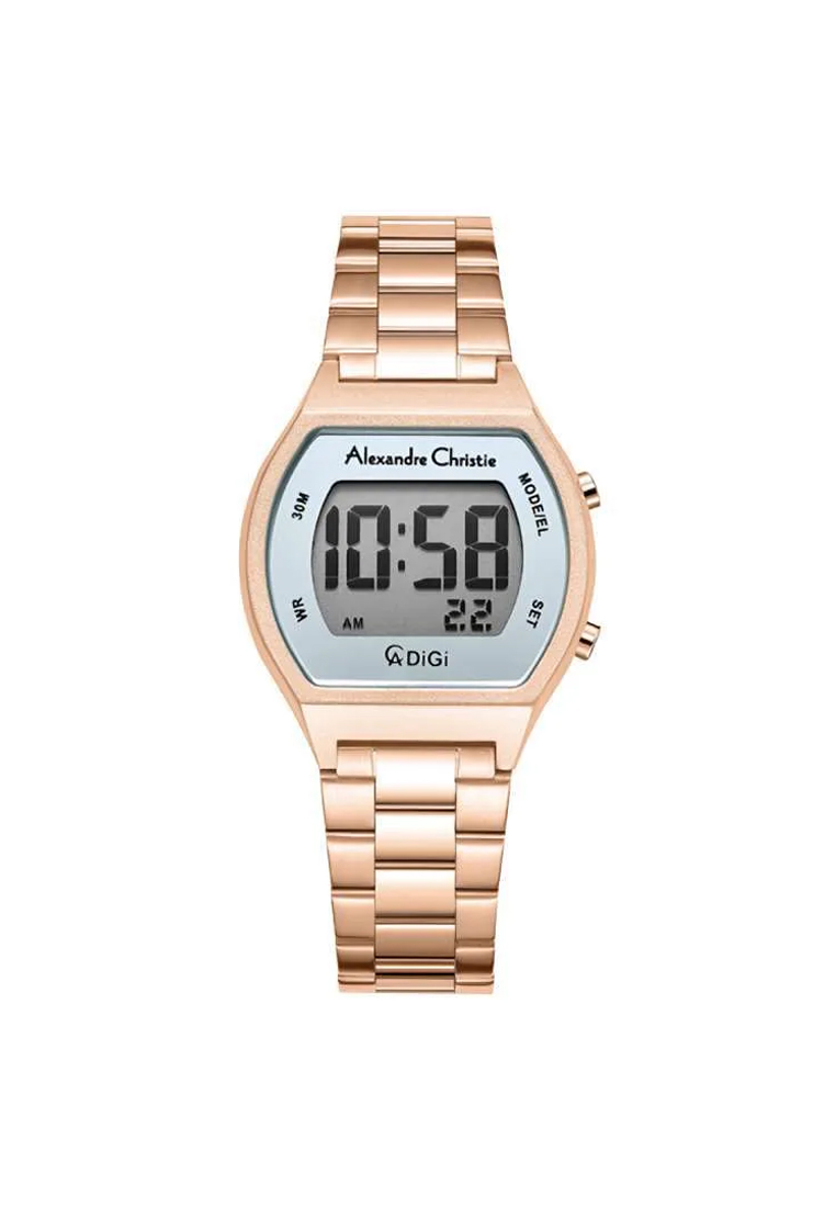 Alexandre Christie AC 9384 LHBRGLB Jam Tangan Wanita Digital