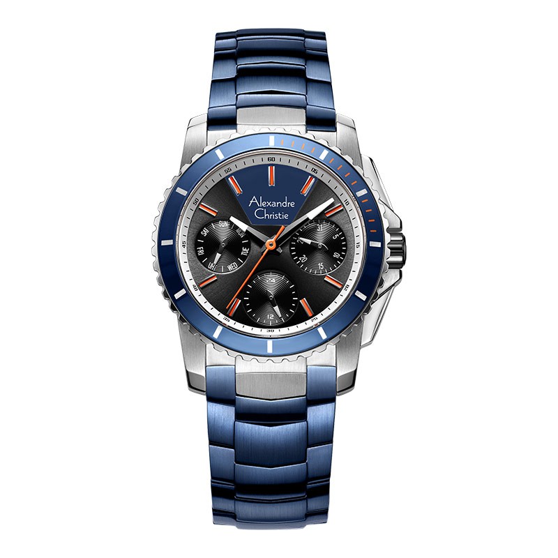 Alexandre Christie Jam Tangan Wanita Alexandre Christie AC 6455 BF BTUBU Ladies Blue Ice Blue