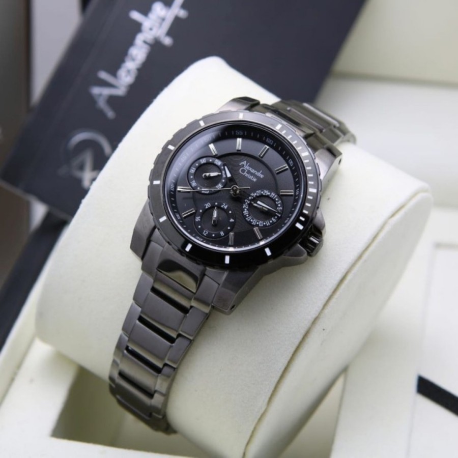 Alexandre Christie 6141 Grey Ring Black Cewek