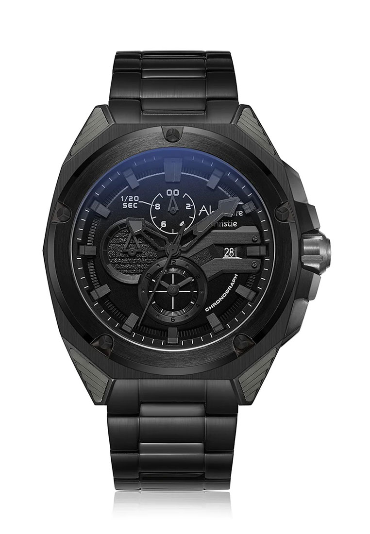 Alexandre Christie Jam Tangan Pria - Black - Stainless Steel - 6624 MCBEPBA