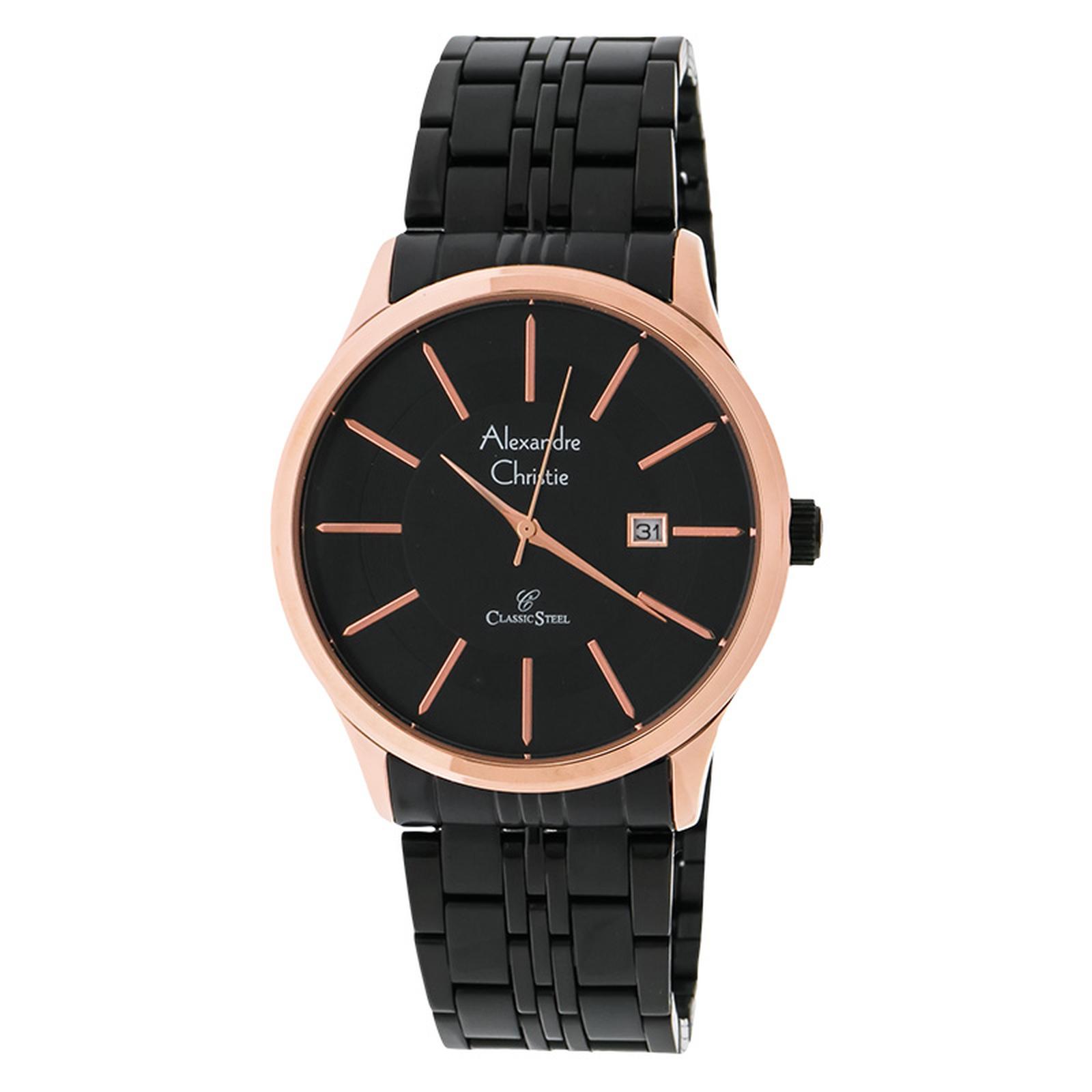 Alexandre Christie 8348 Rantai Hitam Ring Rosegold Cewek