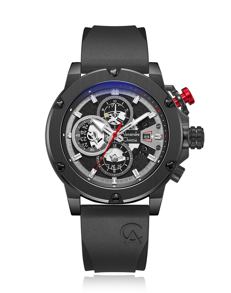 Alexandre Christie Men 6491 BCRIPBARE Black