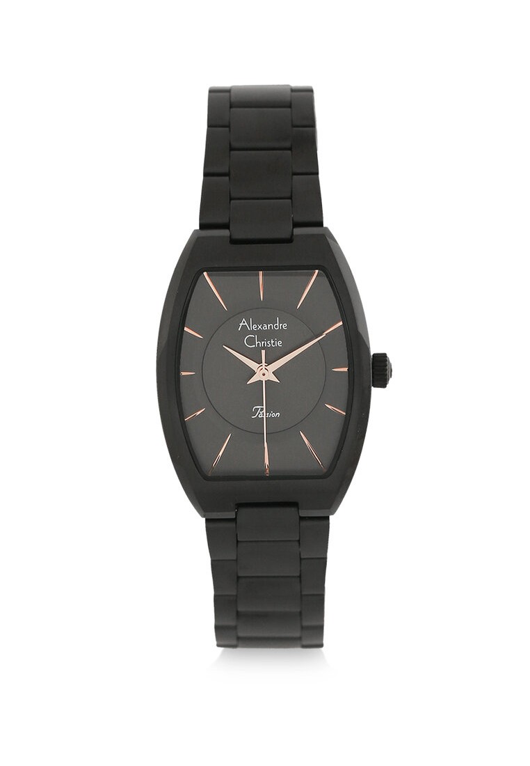 Alexandre Christie Jam Tangan Wanita - Black Rosegold - Stainless Steel - 2980 LHBIPBARG