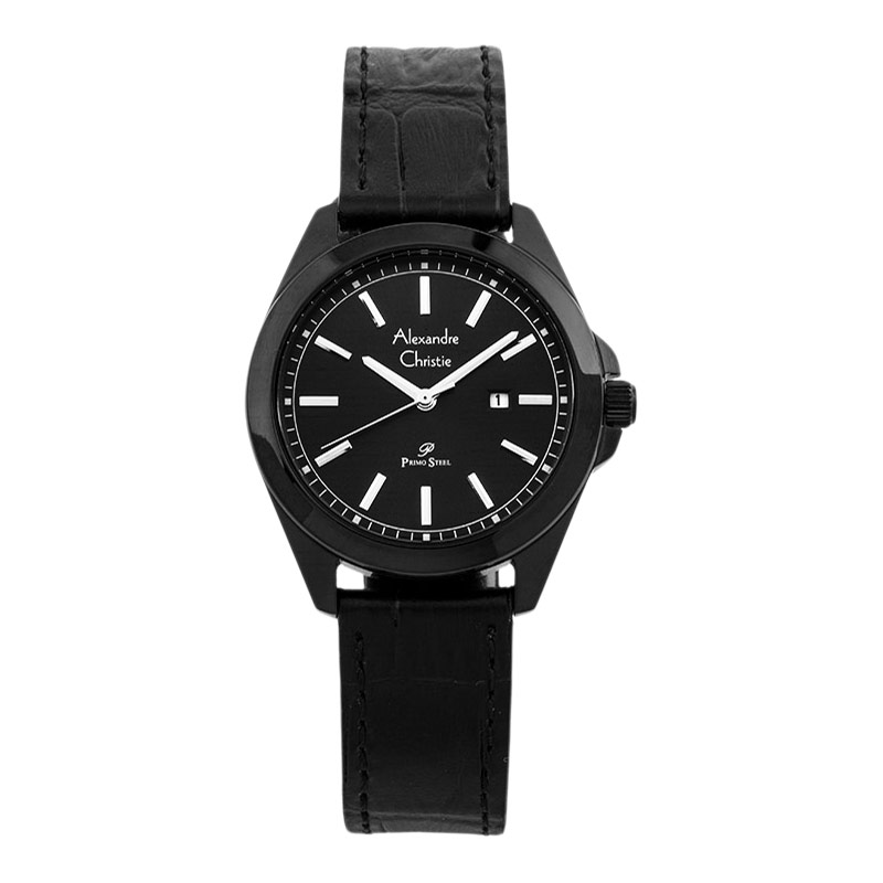 Alexandre Christie Jam Tangan Wanita Alexandre Christie Primo Steel AC 1015 LD LIPBA Ladies Black Di