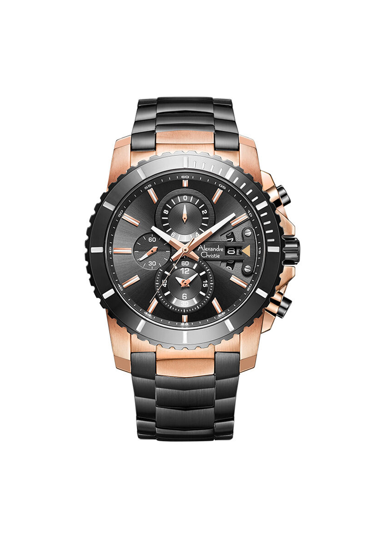 Alexandre Christie AC 6455 MCBBRBA Jam Tangan Pria Stainless Steel