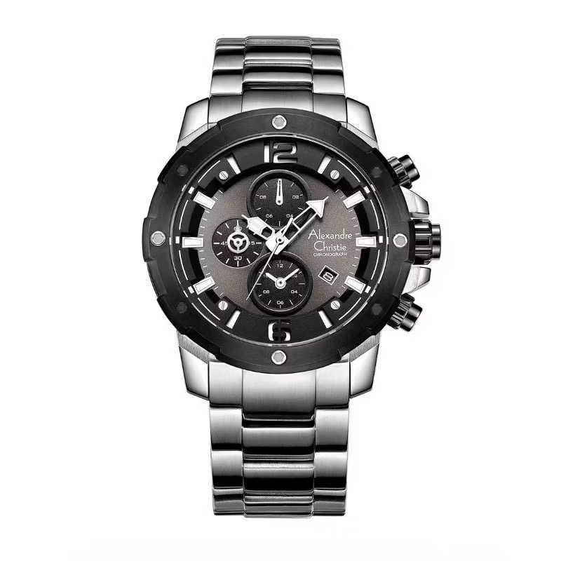 Alexandre Christie Jam Tangan Pria Alexandre Christie Chronograph AC 6410 MC BTBBASL Men