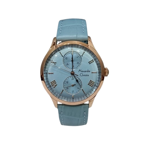 Alexandre Christie Jam Tangan Wanita Alexandre Christie AC 2943 BF LRGLB  Women Leather Strap