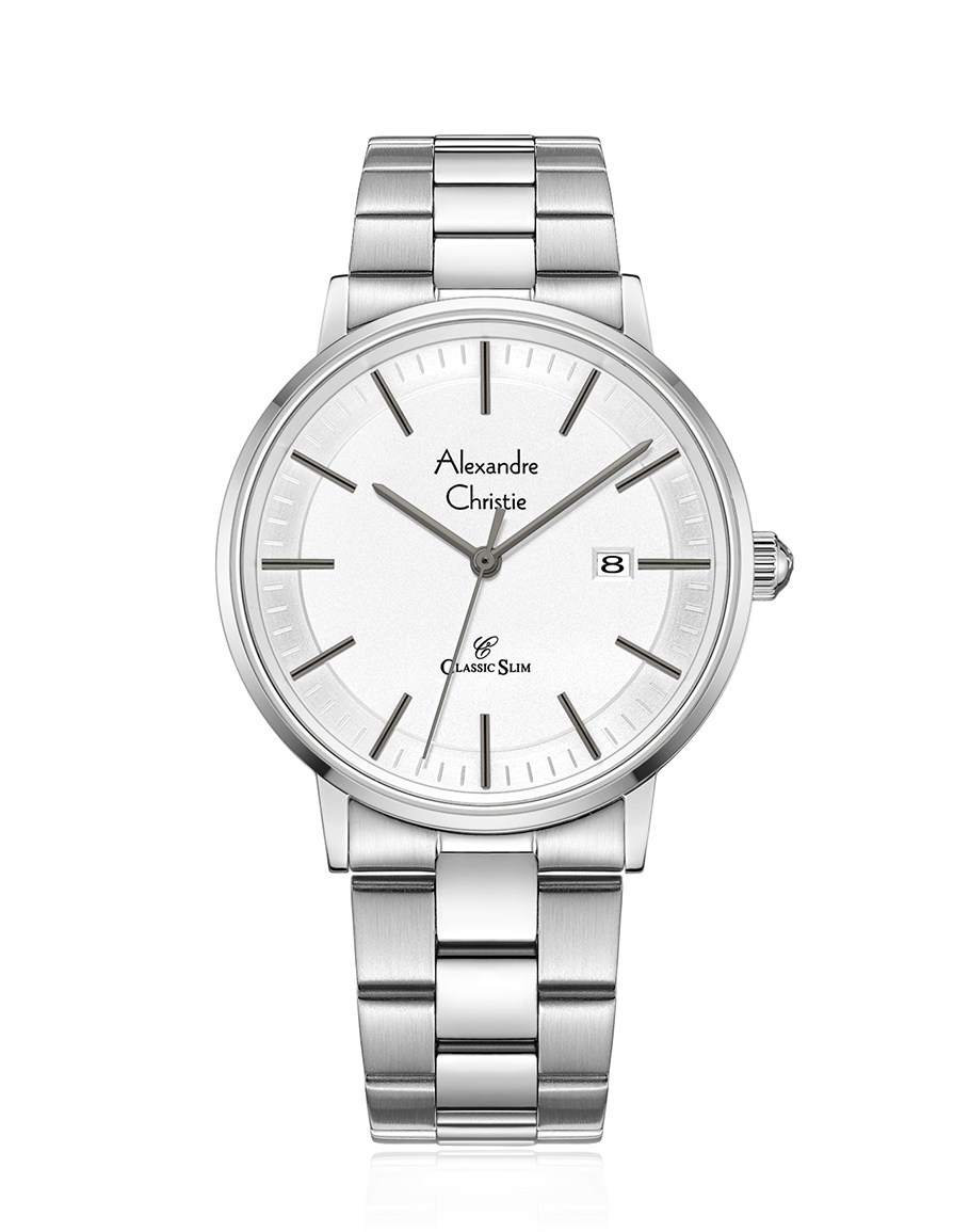 Alexandre Christie Men AC 8694 MD Stainless steel Silver