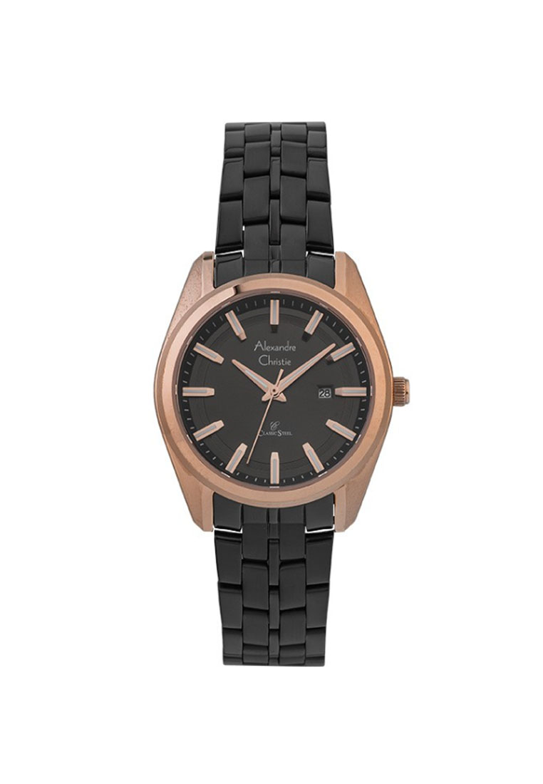 Alexandre Christie AC 8637 LDBBRBA Jam Tangan Wanita Stainless Steel Strap