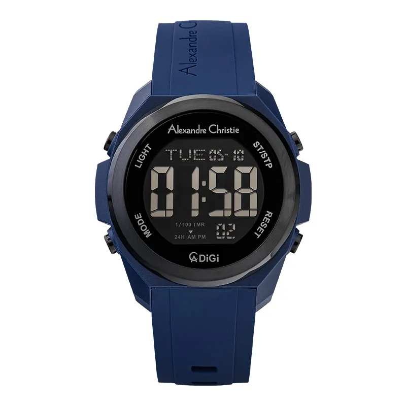 Alexandre Christie Jam Tangan Pria Alexandre Christie Digital AC 9342 MH RIPBABU Men Rubber Strap