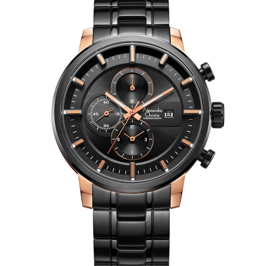 Alexandre Christie Jam Tangan Pria Alexandre Christie Chronograph AC 6323 MC BBRBA Men