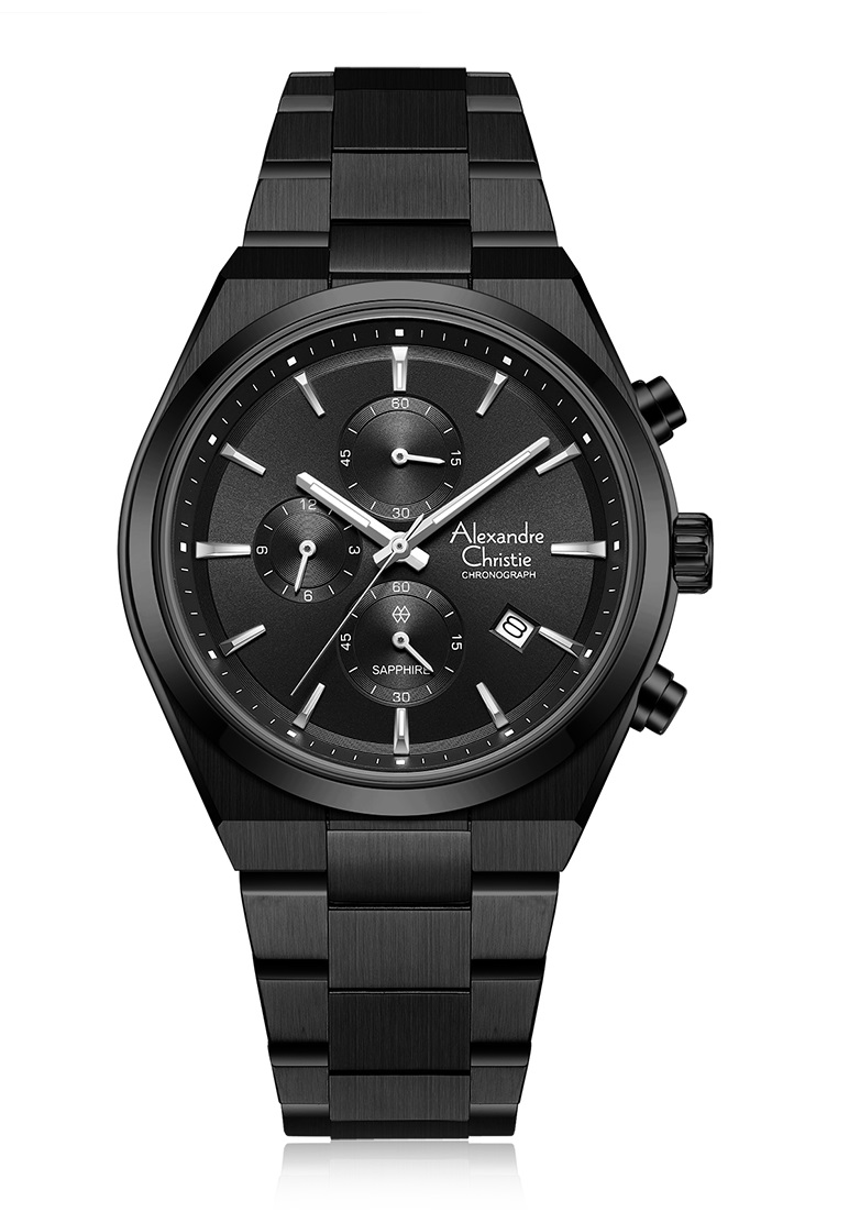 Alexandre Christie Alexandre Christie 8697 MCB Men Black Stainless Steel