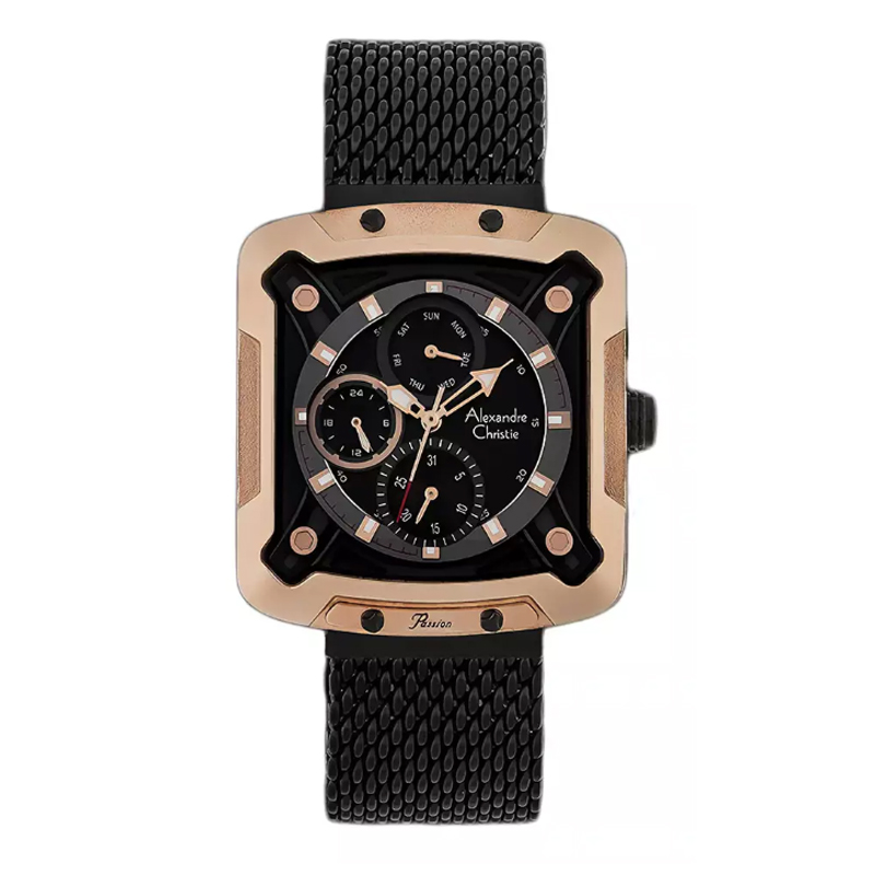 Alexandre Christie AC 3030 Rosegold Black Lady BFBBRBA