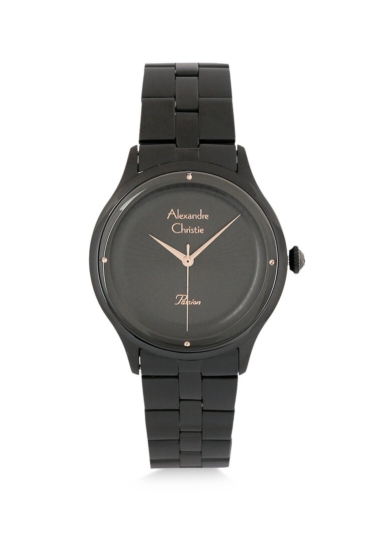 Alexandre Christie Jam Tangan Wanita - Black Rosegold - Stainless Steel - 2974 BHBIPBARG