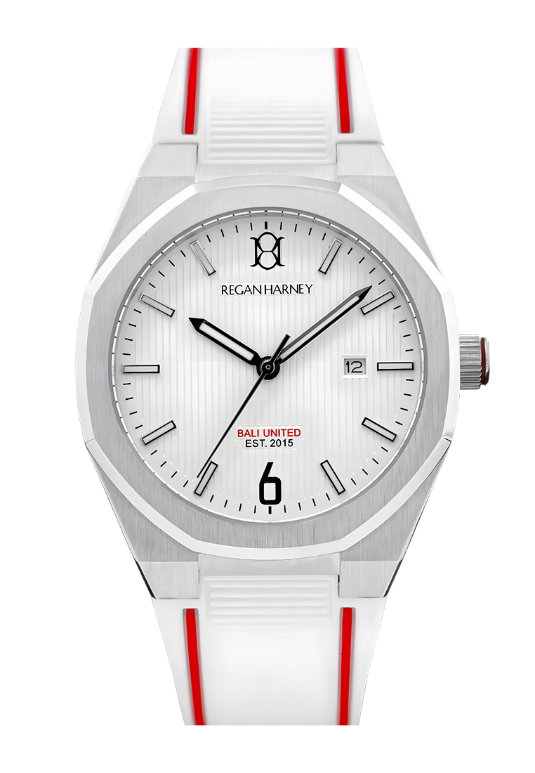 Alexandre Christie Regan Harney REGAL SPORT BALI UNITED - Jam Tangan Pria x Bali United - White Dial