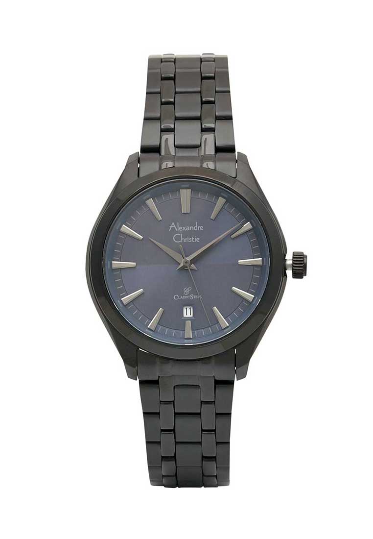 Alexandre Christie Jam Tangan Wanita - Black Blue - Stainless Steel - 8646 LDBIPBU